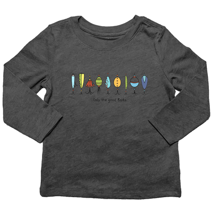 Only The Good Baits Kids Long Sleeve Tee - Muddy Boots Clothing - Long Sleeve Tee
