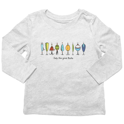 Only The Good Baits Kids Long Sleeve Tee - Muddy Boots Clothing - Long Sleeve Tee