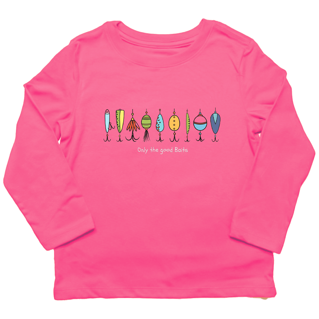 Only The Good Baits Kids Long Sleeve Tee - Muddy Boots Clothing - Long Sleeve Tee