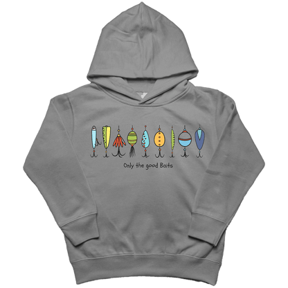 Only the Good Baits Toddler Hoodie - Muddy Boots Clothing - Hoodie