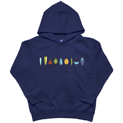 Only the Good Baits Toddler Hoodie - Muddy Boots Clothing - Hoodie