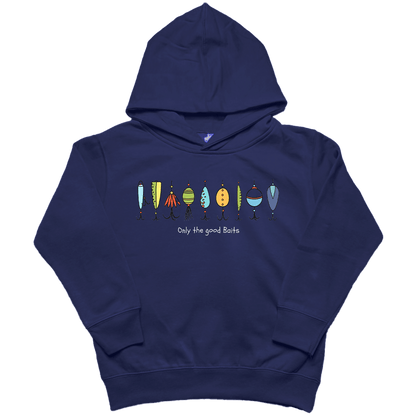 Only the Good Baits Toddler Hoodie - Muddy Boots Clothing - Hoodie
