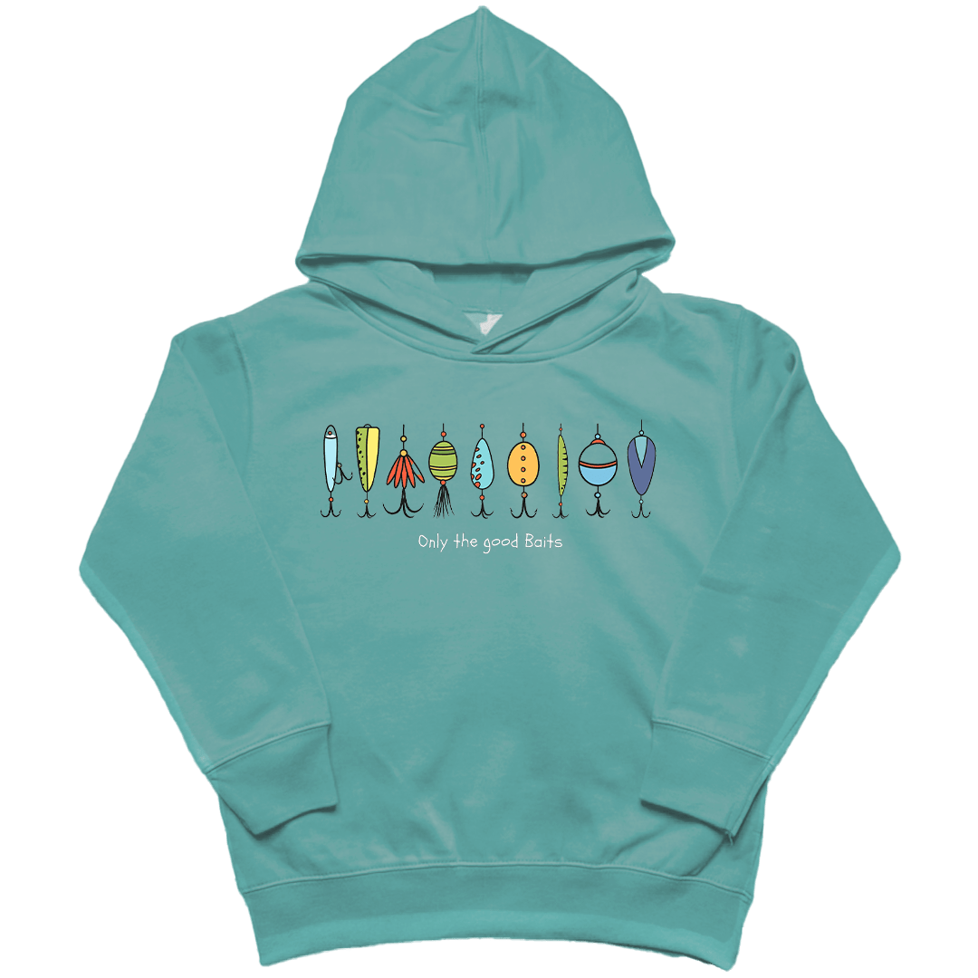 Only the Good Baits Toddler Hoodie - Muddy Boots Clothing - Hoodie