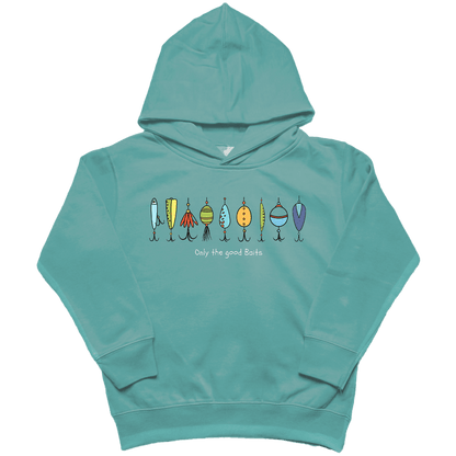 Only the Good Baits Toddler Hoodie - Muddy Boots Clothing - Hoodie