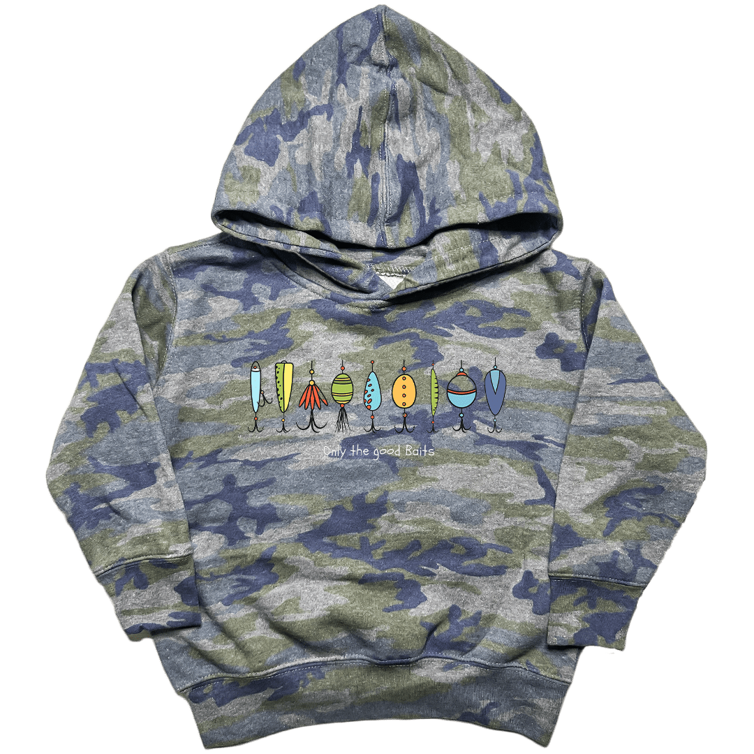 Only the Good Baits Toddler Hoodie - Muddy Boots Clothing - Hoodie