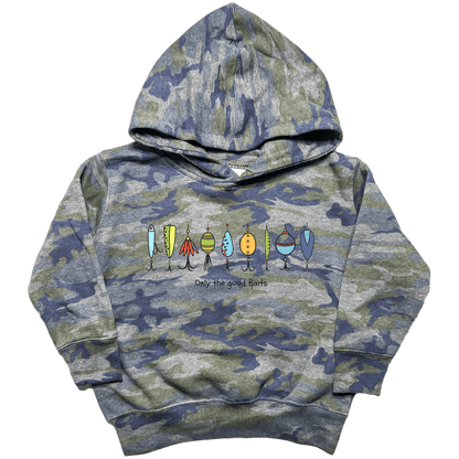 Only the Good Baits Toddler Hoodie - Muddy Boots Clothing - Hoodie