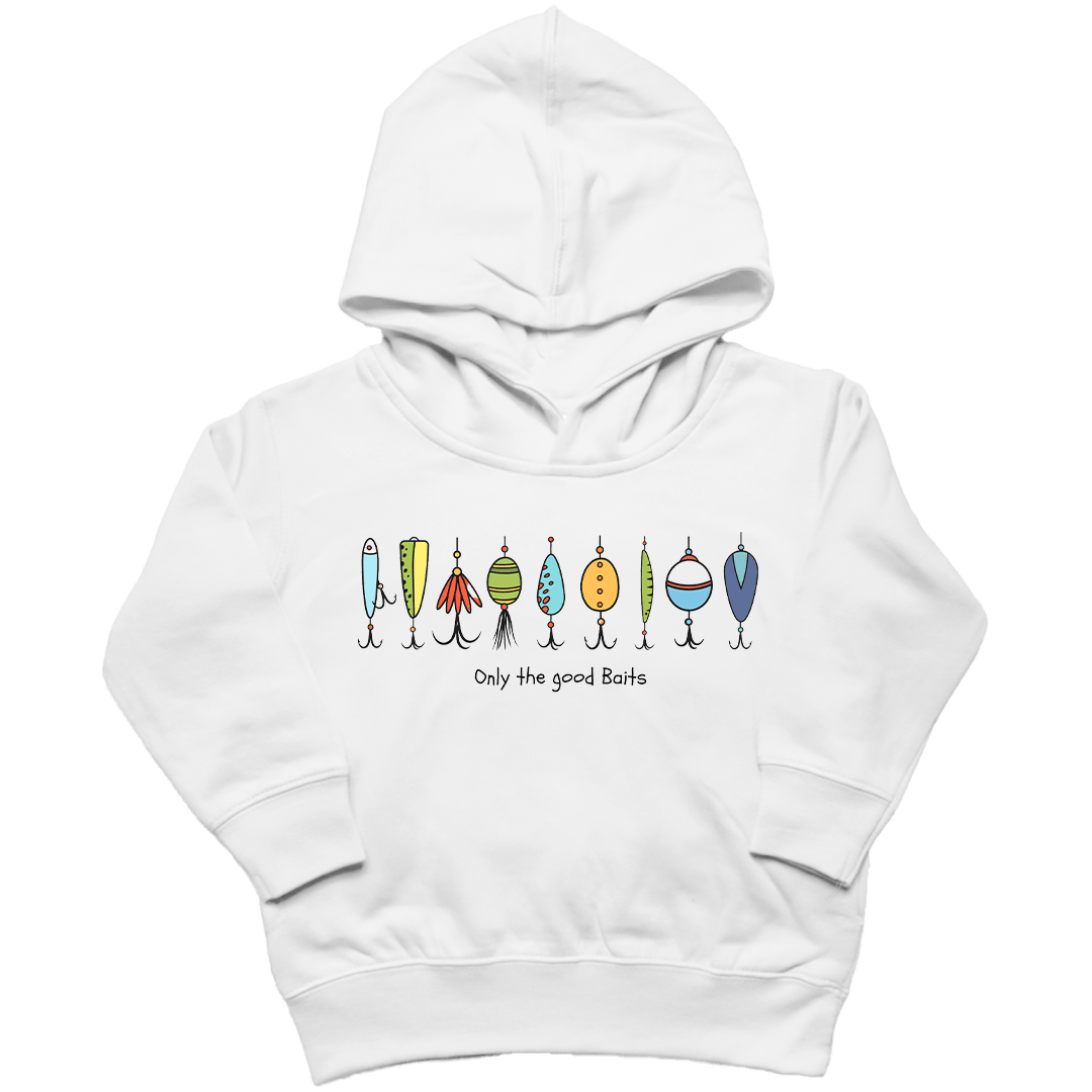 Only the Good Baits Toddler Hoodie - Muddy Boots Clothing - Hoodie