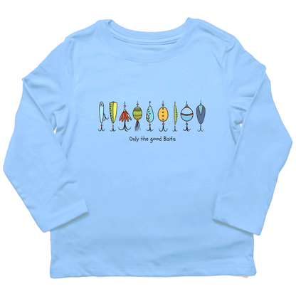 Only The Good Baits Toddler Long Sleeve Tee - Muddy Boots Clothing - Long Sleeve Tee