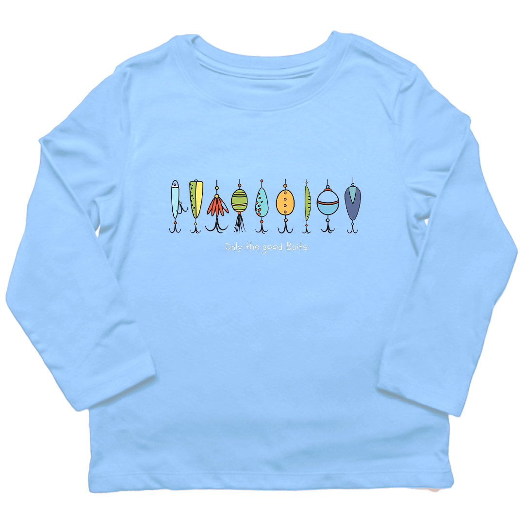 Only The Good Baits Toddler Long Sleeve Tee - Muddy Boots Clothing - Long Sleeve Tee