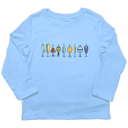 Only The Good Baits Toddler Long Sleeve Tee - Muddy Boots Clothing - Long Sleeve Tee