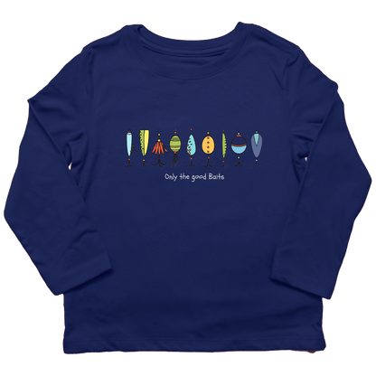 Only The Good Baits Toddler Long Sleeve Tee - Muddy Boots Clothing - Long Sleeve Tee