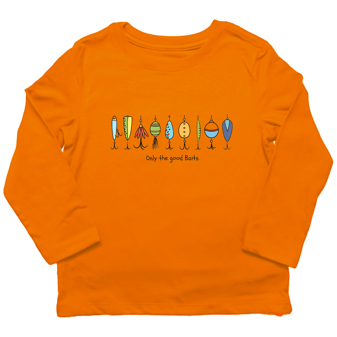 Only The Good Baits Toddler Long Sleeve Tee - Muddy Boots Clothing - Long Sleeve Tee
