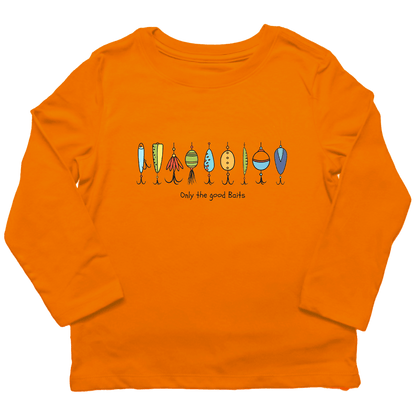Only The Good Baits Toddler Long Sleeve Tee - Muddy Boots Clothing - Long Sleeve Tee