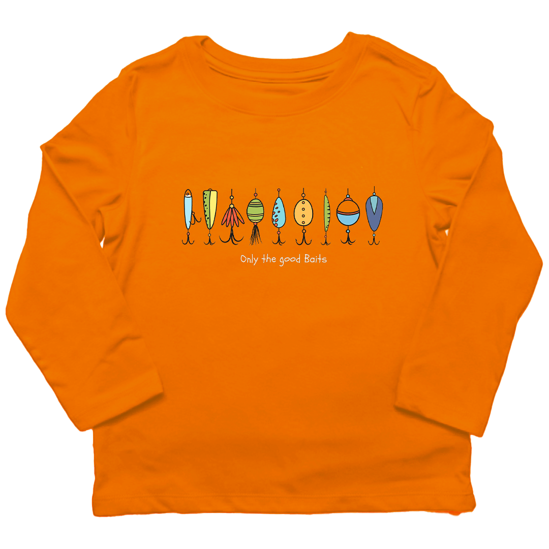Only The Good Baits Toddler Long Sleeve Tee - Muddy Boots Clothing - Long Sleeve Tee