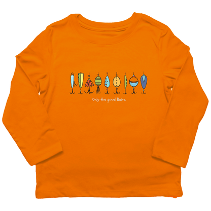 Only The Good Baits Toddler Long Sleeve Tee - Muddy Boots Clothing - Long Sleeve Tee