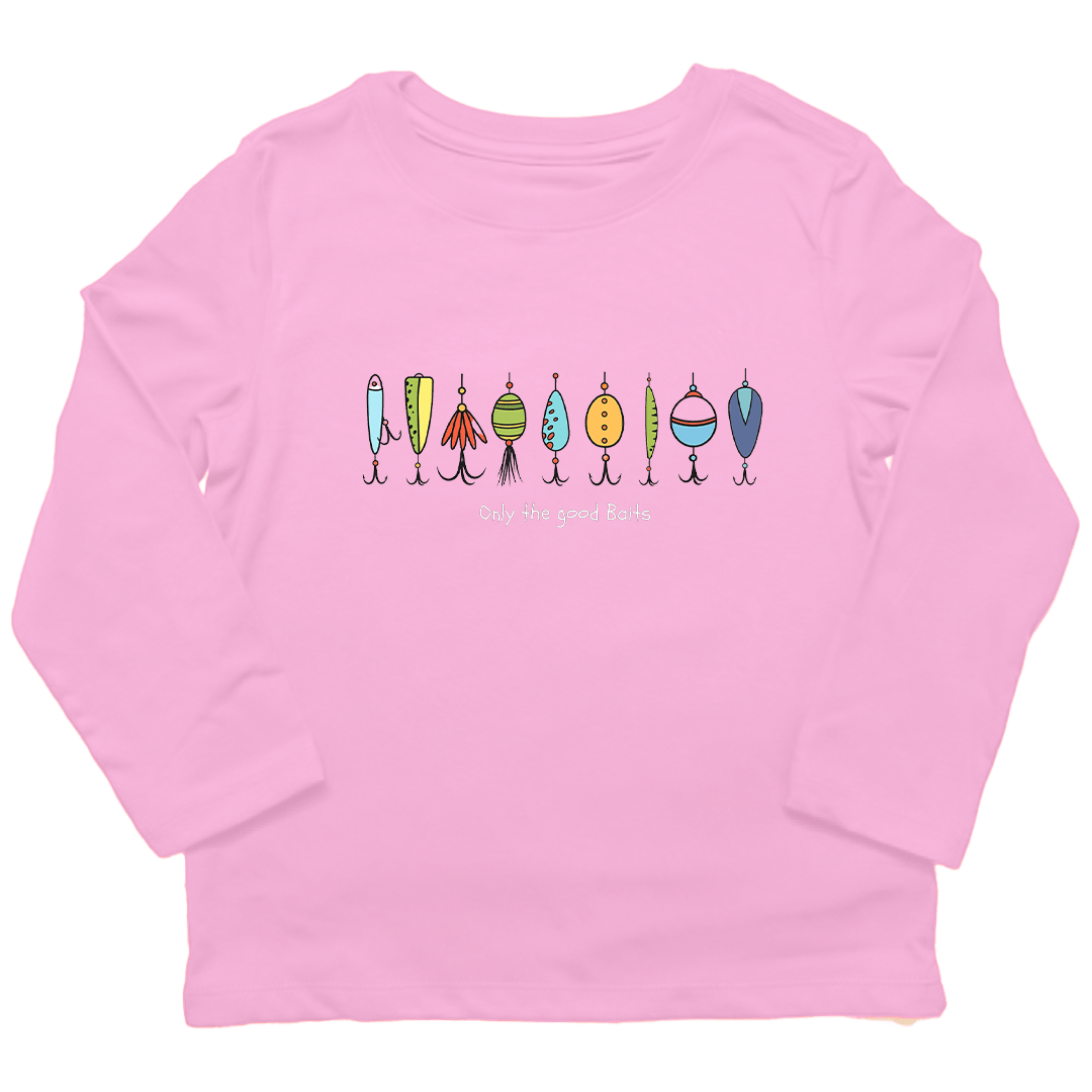 Only The Good Baits Toddler Long Sleeve Tee - Muddy Boots Clothing - Long Sleeve Tee