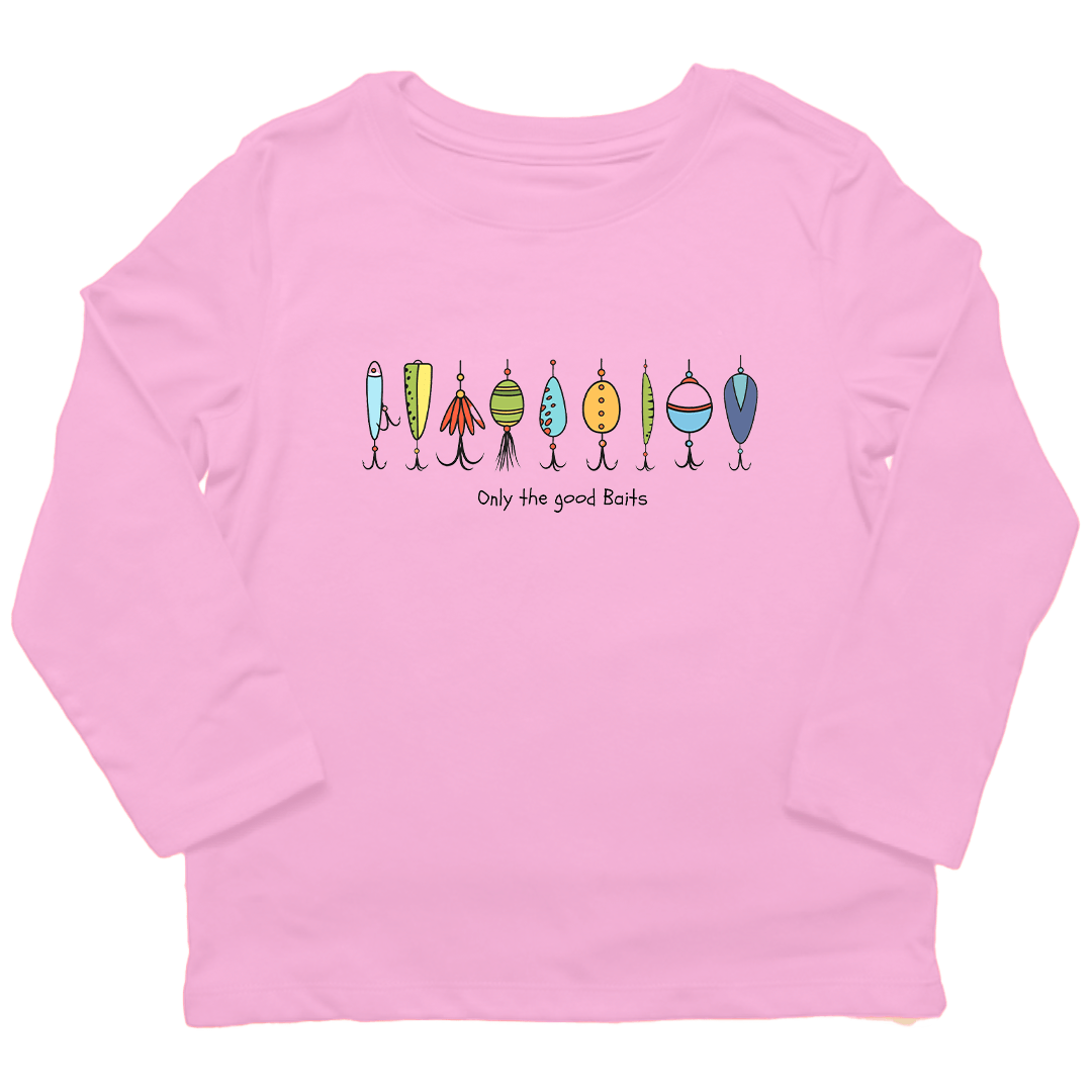 Only The Good Baits Toddler Long Sleeve Tee - Muddy Boots Clothing - Long Sleeve Tee