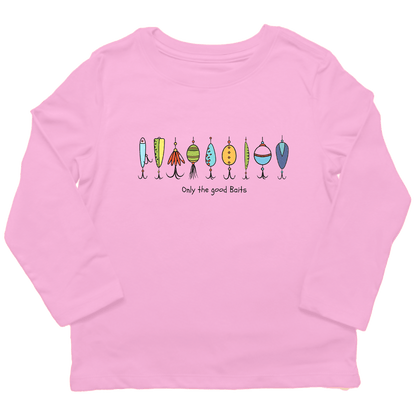Only The Good Baits Toddler Long Sleeve Tee - Muddy Boots Clothing - Long Sleeve Tee