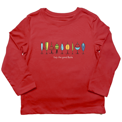 Only The Good Baits Toddler Long Sleeve Tee - Muddy Boots Clothing - Long Sleeve Tee