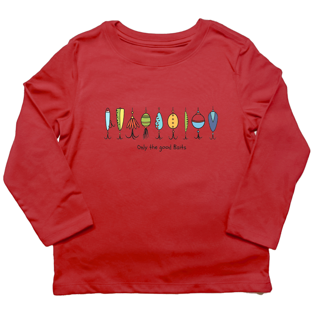 Only The Good Baits Toddler Long Sleeve Tee - Muddy Boots Clothing - Long Sleeve Tee