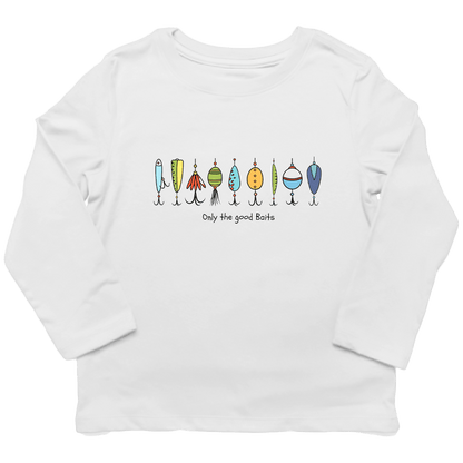 Only The Good Baits Toddler Long Sleeve Tee - Muddy Boots Clothing - Long Sleeve Tee
