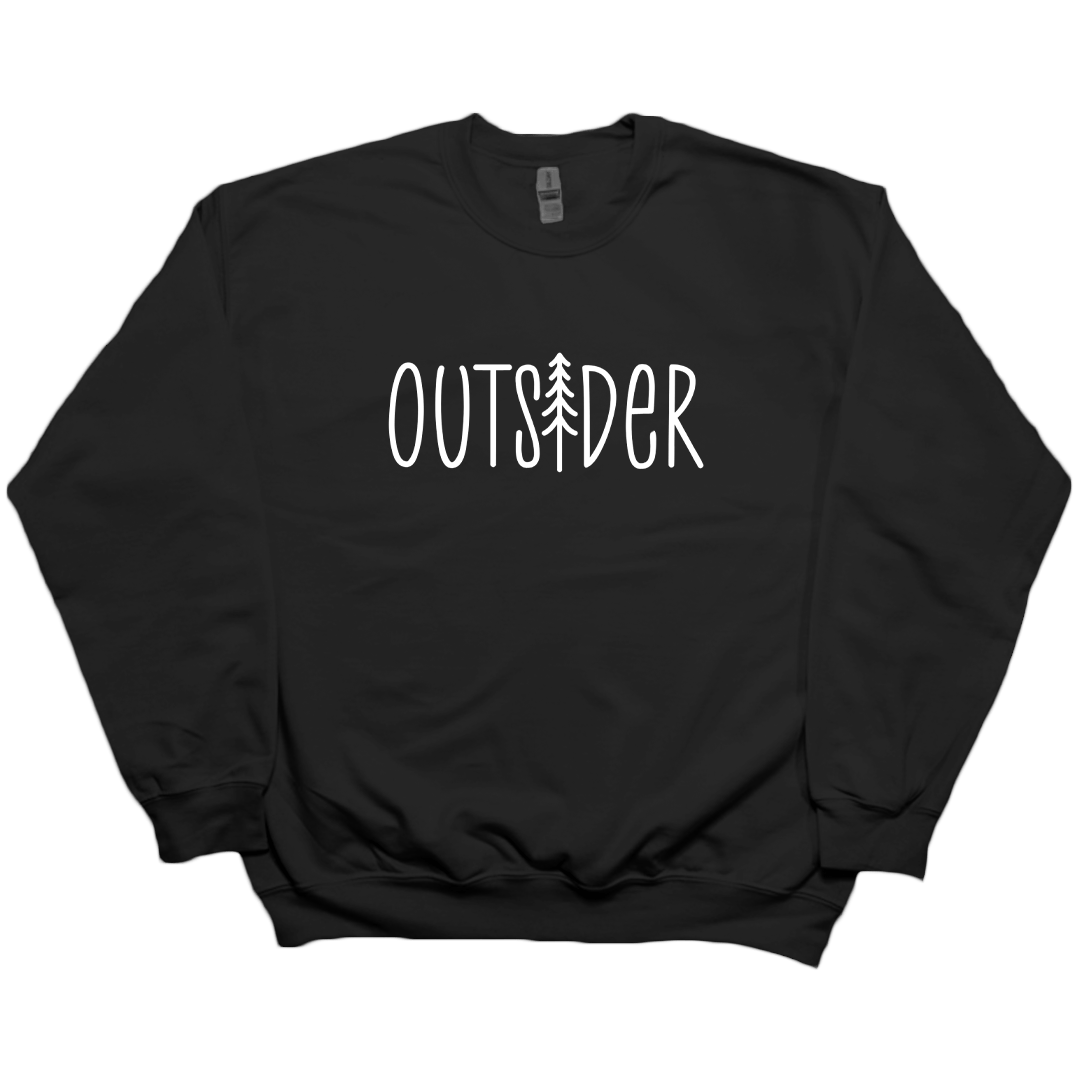 Outsider Adult Crew Neck Sweatshirt - Muddy Boots Clothing - Crew Neck Sweatshirt