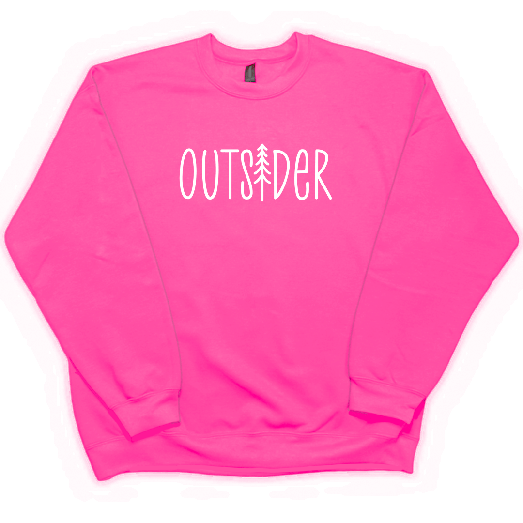Outsider Adult Crew Neck Sweatshirt - Muddy Boots Clothing - Crew Neck Sweatshirt