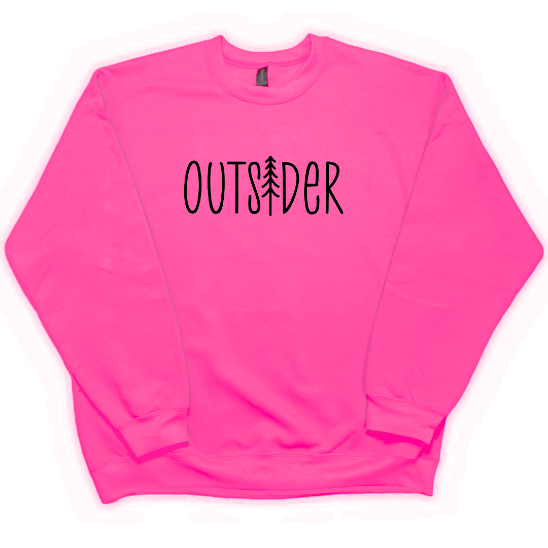 Outsider Adult Crew Neck Sweatshirt - Muddy Boots Clothing - Crew Neck Sweatshirt