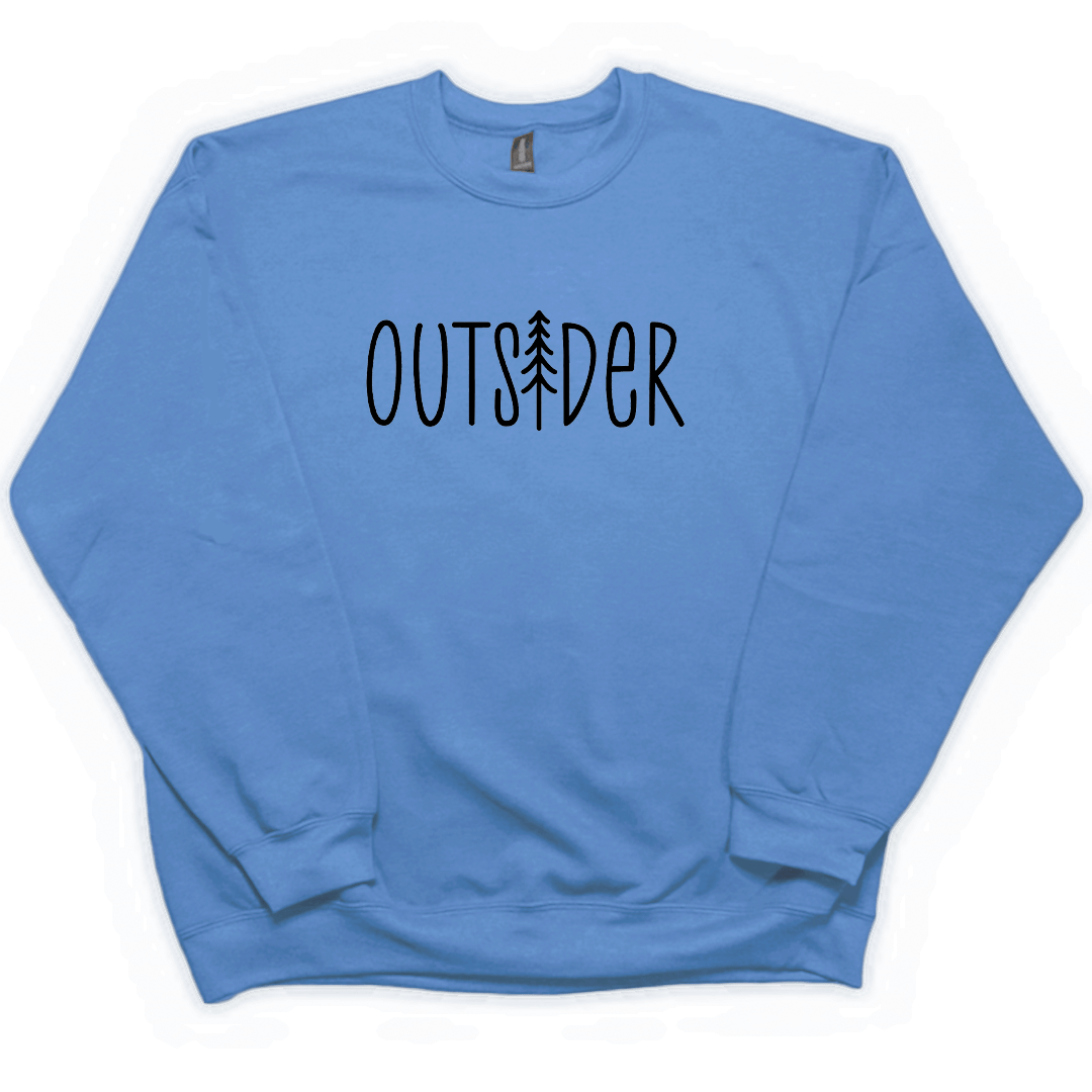 Outsider Adult Crew Neck Sweatshirt - Muddy Boots Clothing - Crew Neck Sweatshirt