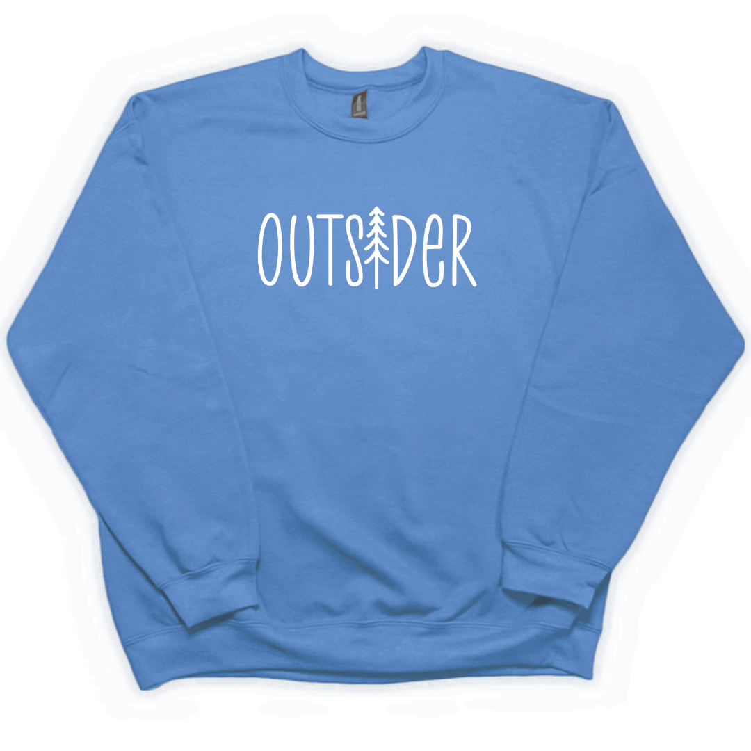 Outsider Adult Crew Neck Sweatshirt - Muddy Boots Clothing - Crew Neck Sweatshirt