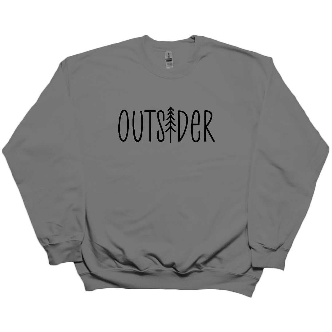 Outsider Adult Crew Neck Sweatshirt - Muddy Boots Clothing - Crew Neck Sweatshirt