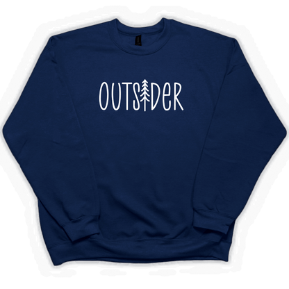 Outsider Adult Crew Neck Sweatshirt - Muddy Boots Clothing - Crew Neck Sweatshirt