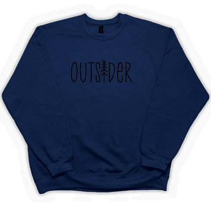 Outsider Adult Crew Neck Sweatshirt - Muddy Boots Clothing - Crew Neck Sweatshirt