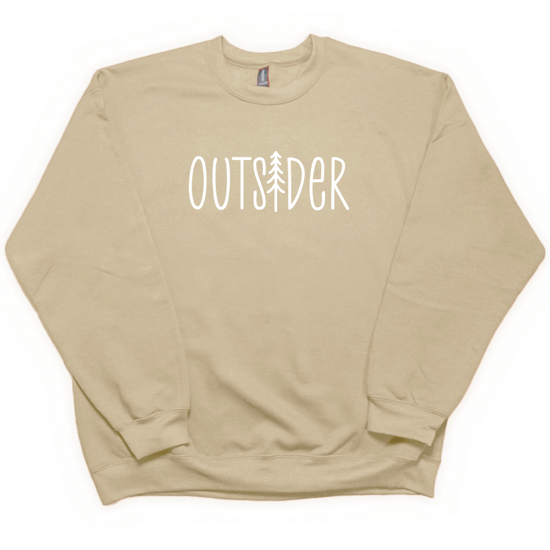 Outsider Adult Crew Neck Sweatshirt - Muddy Boots Clothing - Crew Neck Sweatshirt