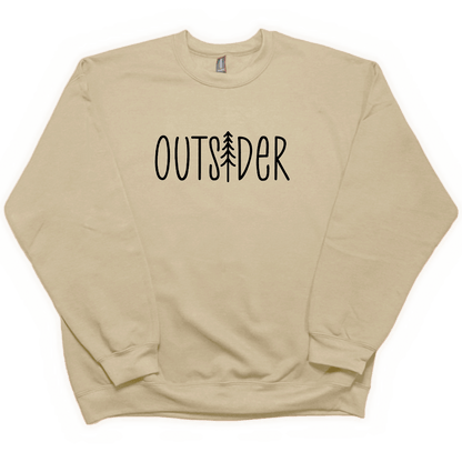 Outsider Adult Crew Neck Sweatshirt - Muddy Boots Clothing - Crew Neck Sweatshirt