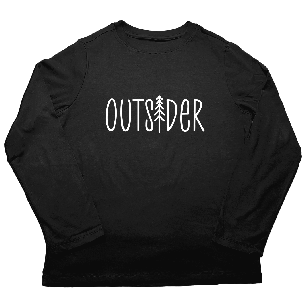 Outsider Adult Long Sleeve Tee - Muddy Boots Clothing - Long Sleeve Tee