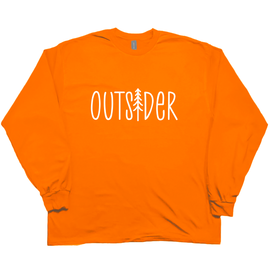 Outsider Adult Long Sleeve Tee - Muddy Boots Clothing - Long Sleeve Tee