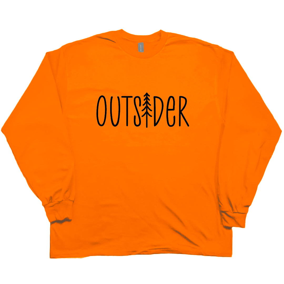 Outsider Adult Long Sleeve Tee - Muddy Boots Clothing - Long Sleeve Tee