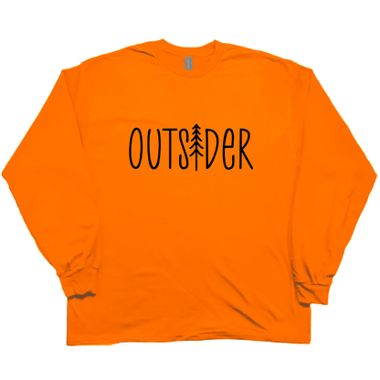 Outsider Adult Long Sleeve Tee - Muddy Boots Clothing - Long Sleeve Tee