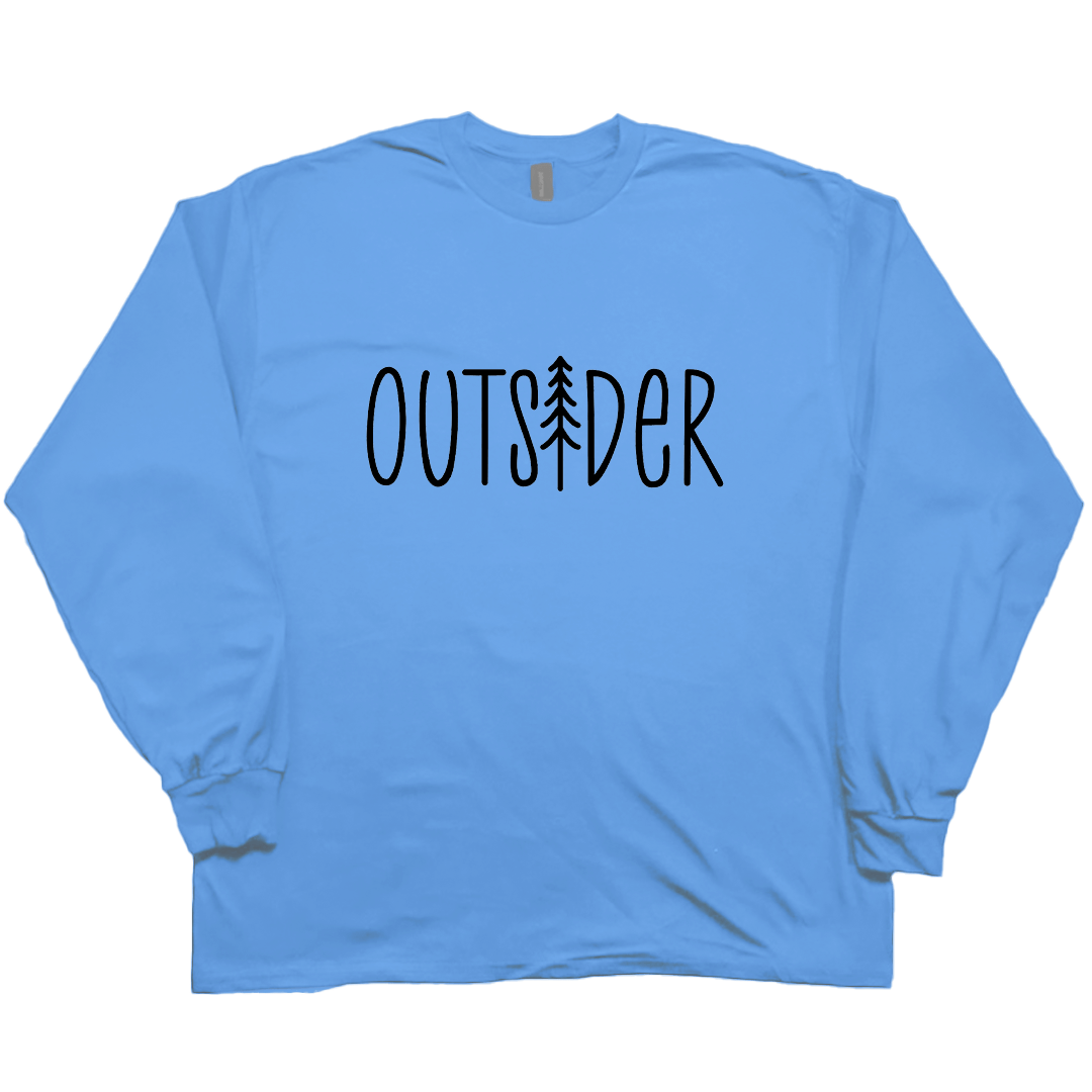 Outsider Adult Long Sleeve Tee - Muddy Boots Clothing - Long Sleeve Tee