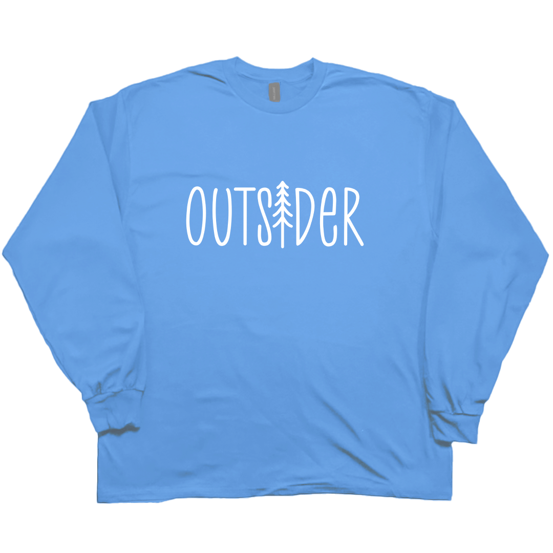 Outsider Adult Long Sleeve Tee - Muddy Boots Clothing - Long Sleeve Tee