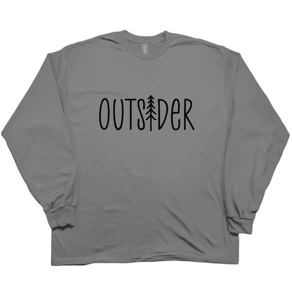 Outsider Adult Long Sleeve Tee - Muddy Boots Clothing - Long Sleeve Tee