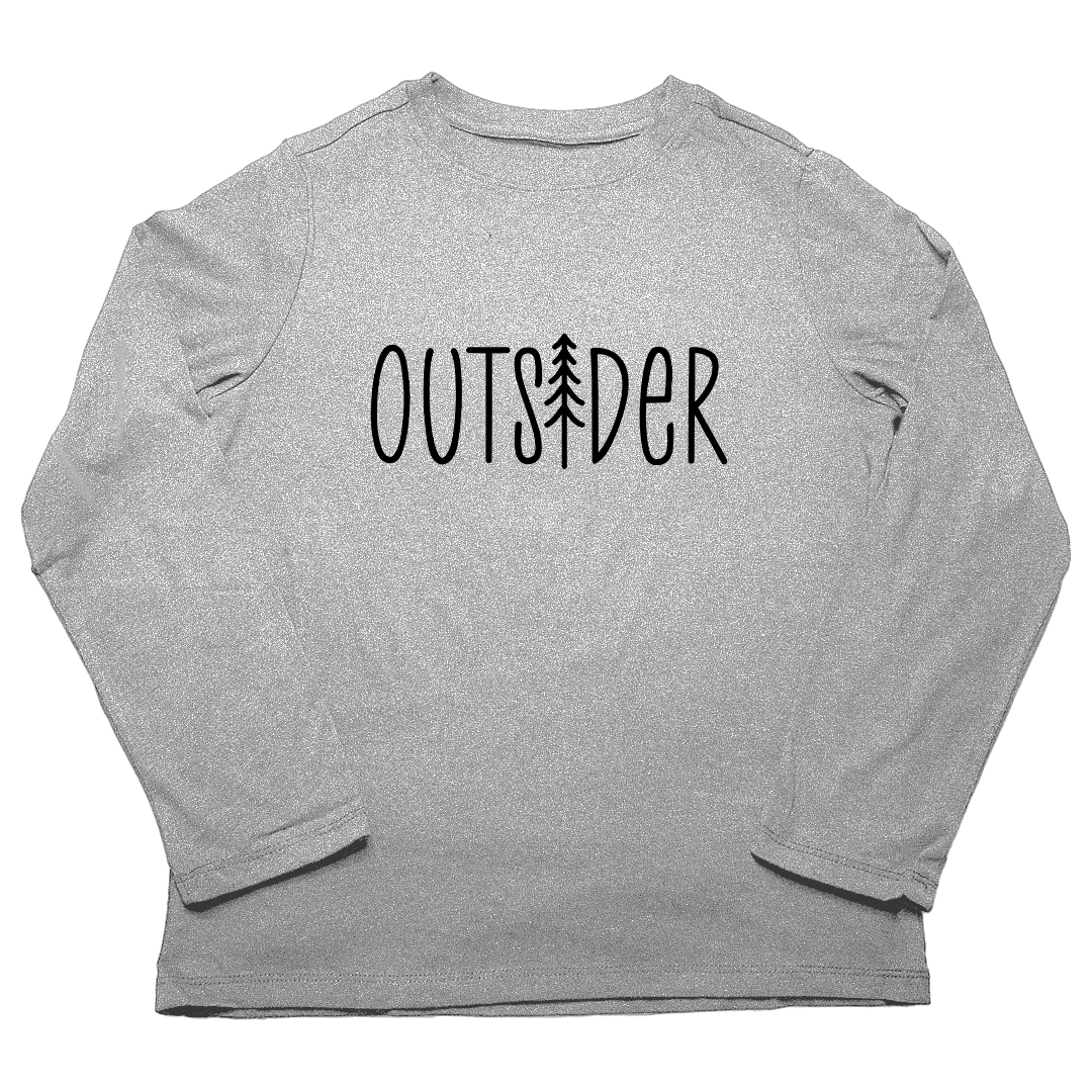 Outsider Adult Long Sleeve Tee - Muddy Boots Clothing - Long Sleeve Tee