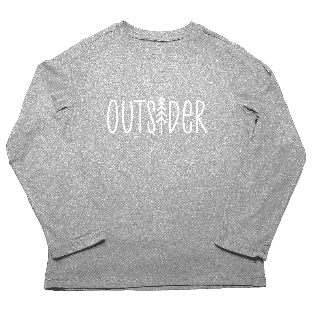 Outsider Adult Long Sleeve Tee - Muddy Boots Clothing - Long Sleeve Tee