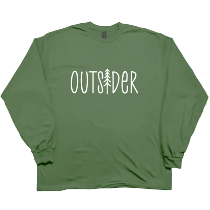 Outsider Adult Long Sleeve Tee - Muddy Boots Clothing - Long Sleeve Tee
