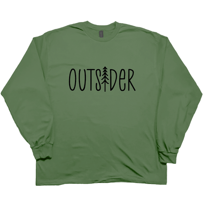 Outsider Adult Long Sleeve Tee - Muddy Boots Clothing - Long Sleeve Tee