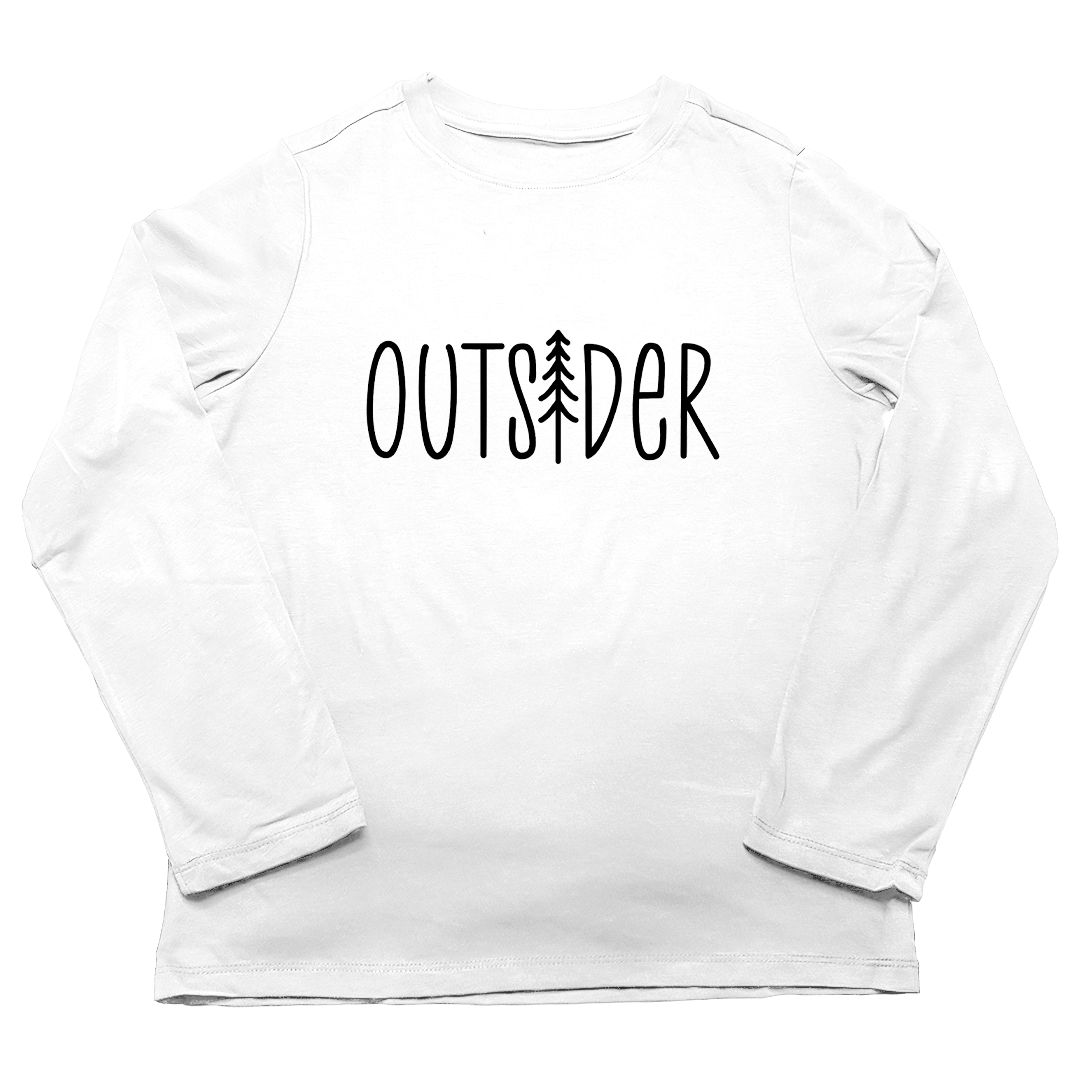 Outsider Adult Long Sleeve Tee - Muddy Boots Clothing - Long Sleeve Tee