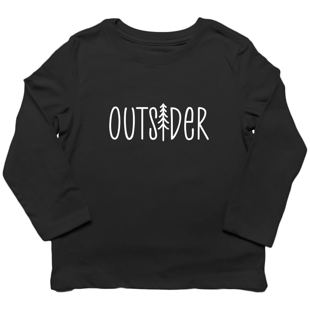 Outsider Kids Long Sleeve Tee - Muddy Boots Clothing - Long Sleeve Tee