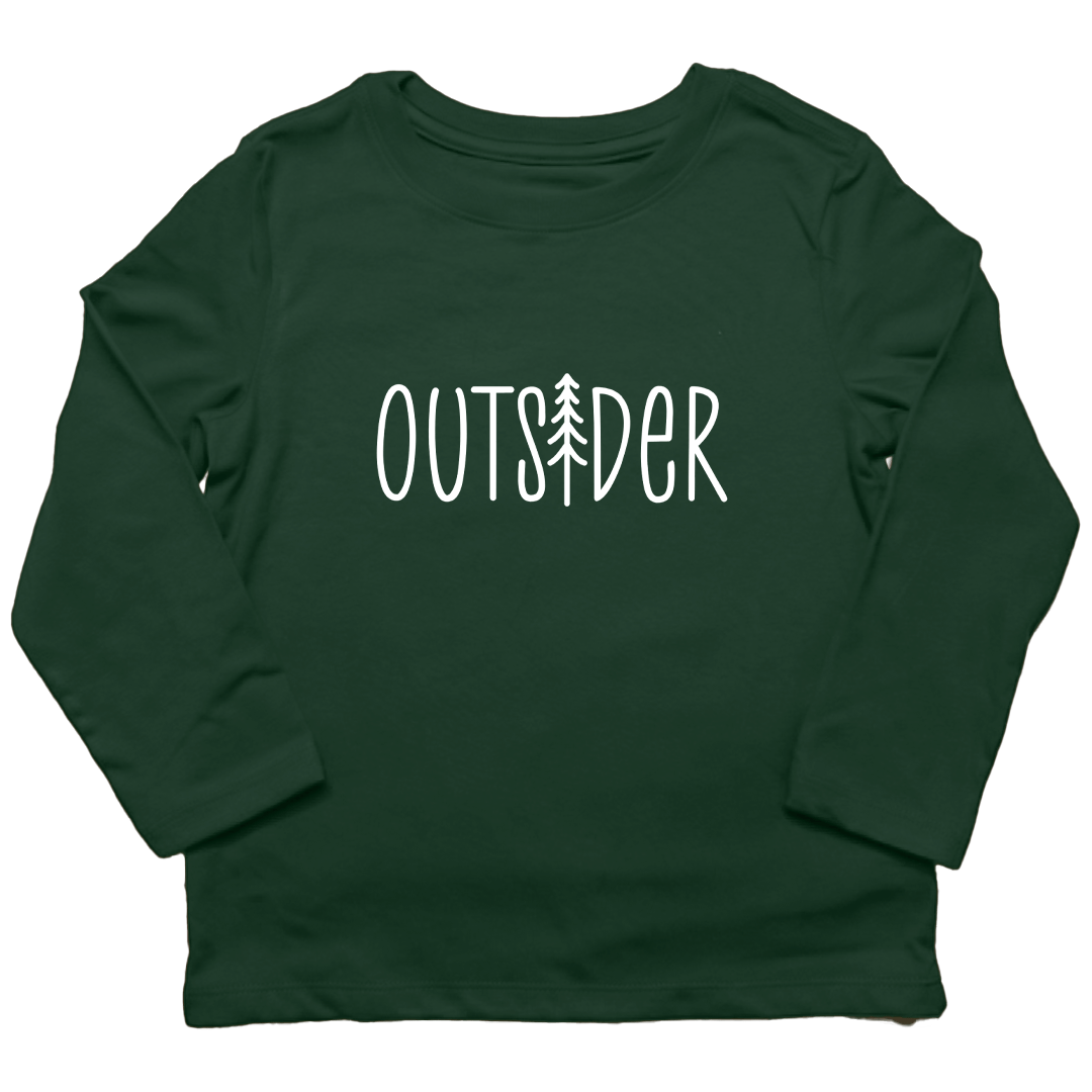Outsider Kids Long Sleeve Tee - Muddy Boots Clothing - Long Sleeve Tee
