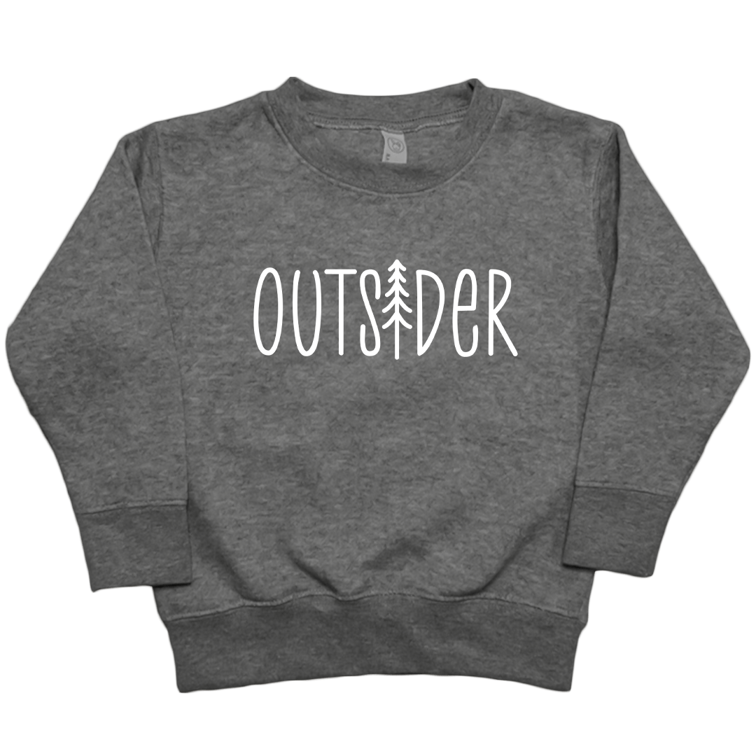 Outsider Toddler Crew Neck Sweatshirt - Muddy Boots Clothing - Crew Neck Sweatshirt